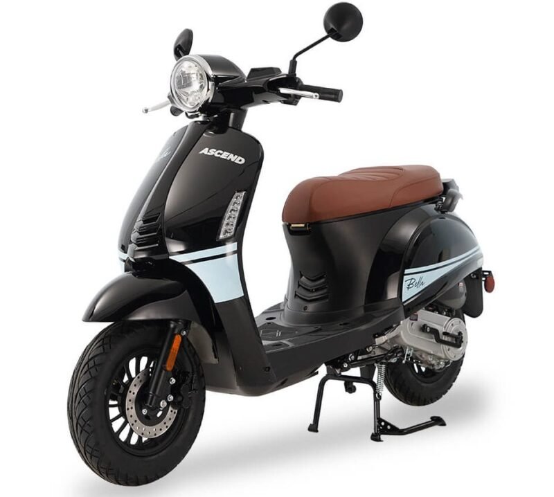 Icebear Bella 49cc Scooter with NGK Spark Plug, Stainless Hardware, 10″ Wheels & USB Port (PMZ50-5) For Sale