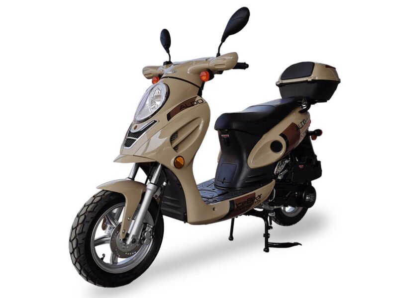 Ice Bear ALDO 150cc Automatic Scooter, Air-Cooled Engine, 12” Aluminum Wheels, SEYOUN NJKK Tires Included For Sale