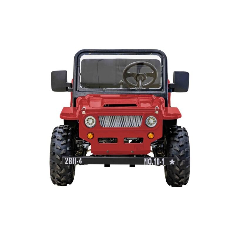 Massimo Mini Classic Military-Style Jeep, 125cc Engine, 3-Speed Transmission, 4-Stroke Single Cylinder For Sale - Image 4