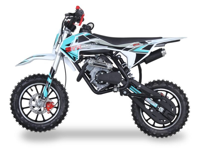 IceBear PRO MINI 57.6cc Off-Road Dirt Bike – Automatic Transmission, 10” Aluminum Wheels For Sale - Image 2