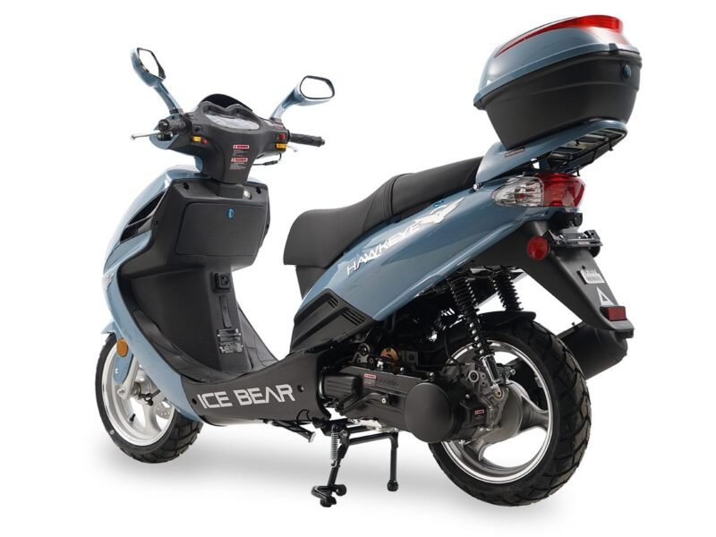 Icebear HAWKEYE 150cc Scooter, Automatic, 13” Aluminum Wheels, Includes Trunk For Sale - Image 4