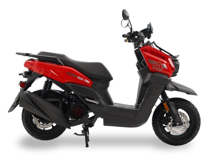 Icebear Ascend TANK 150cc Scooter, Air-Cooled, Front/Rear Disc Brakes, 130/70-12 Tires, LED Lights (PMZ150-1) For Sale - Image 6