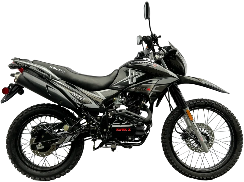 Hawk-X 250cc Dirt Bike, 5-Speed Manual, 4-Stroke Single Cylinder, Air-Cooled, Electric/Kick Start, 35” Seat Height For Sale - Image 5