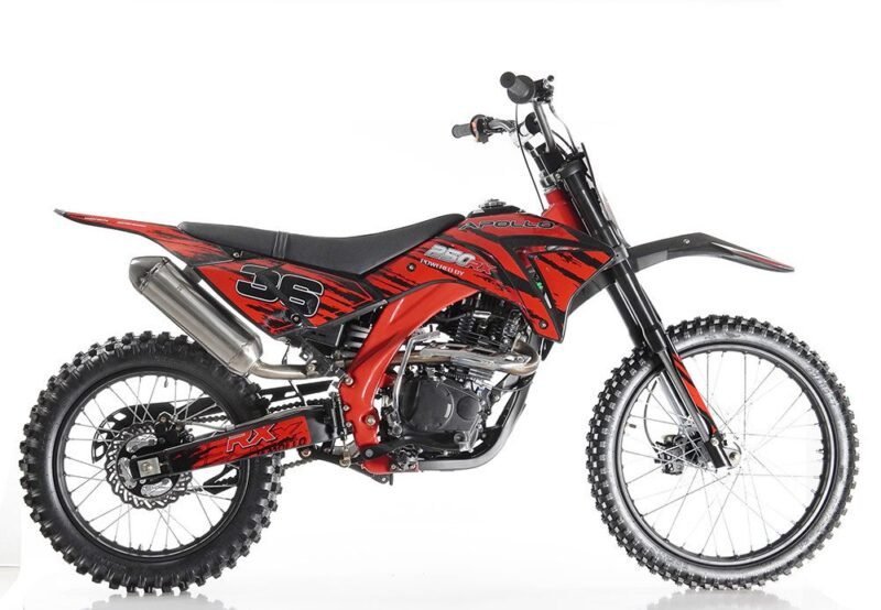 Apollo DB36 250cc Dirt Bike, 5-Speed Manual Transmission, Electric & Kick Start For Sale - Image 9