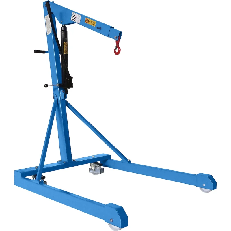 Blue Workshop Crane Max. Load 500 Kg, Parallel Chassis For Sale - Image 3
