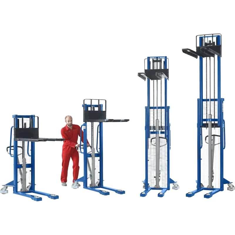 High Lift Stacker Lifting Range 90 – 1200 Mm, Max. Load 1100 Kg For Sale - Image 2