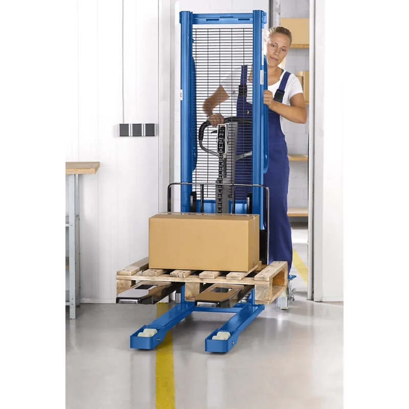 High Lift Stacker Lifting Range 90 – 1200 Mm, Max. Load 1100 Kg For Sale - Image 3