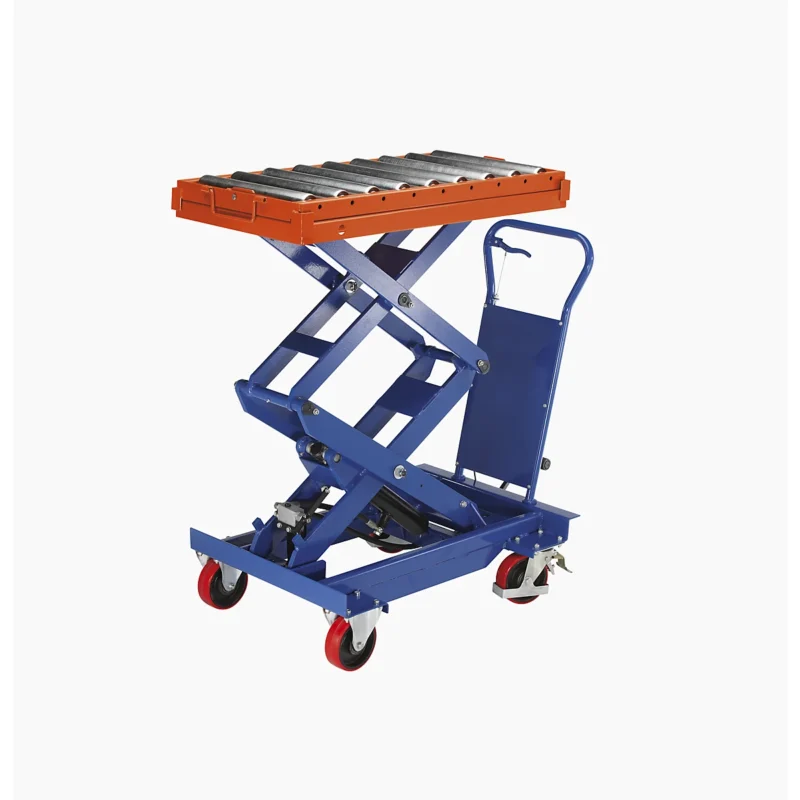 Lifting platform trolley with double scissors For Sale