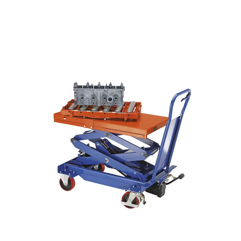 Lifting platform trolley with double scissors For Sale - Image 3