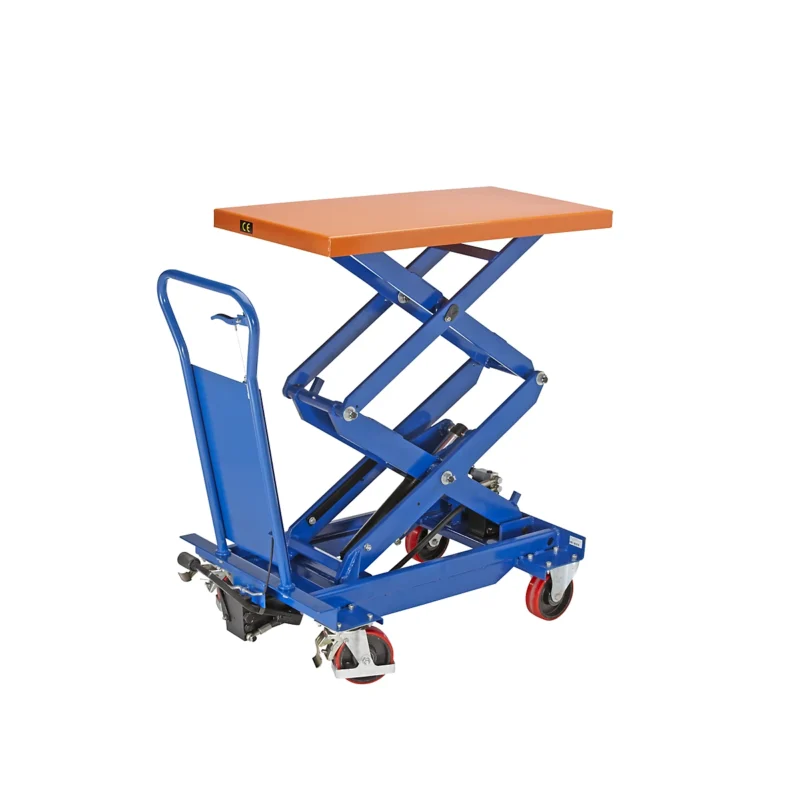 Lifting platform trolley with double scissors For Sale - Image 2