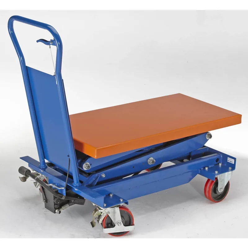 Lifting platform trolley with double scissors For Sale - Image 5