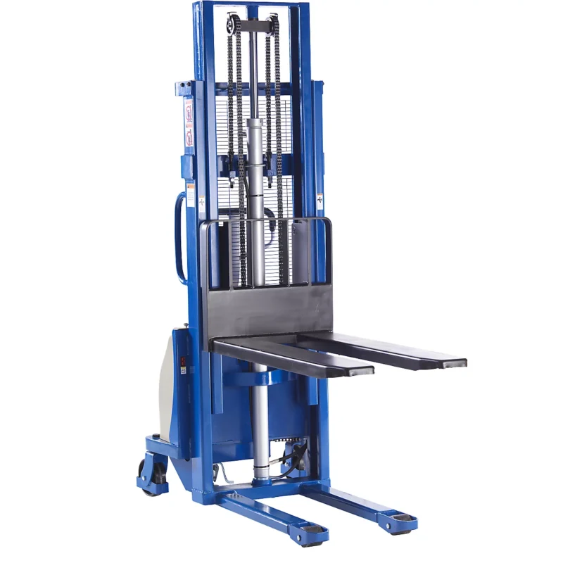 Semi-electric Drawbar Stacker Max. Load 1200 Kg For Sale - Image 6