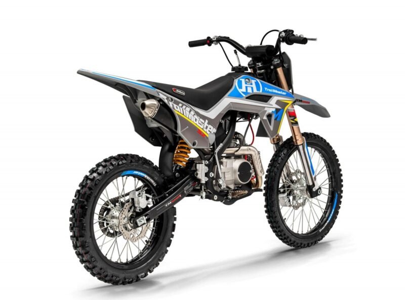 Trailmaster JHL TM SX125 Dirt Bike, 4-Speed Manual Transmission, Air Cooled, Stainless Exhaust, Electric Start, 32.70″ Seat Height For Sale - Image 6